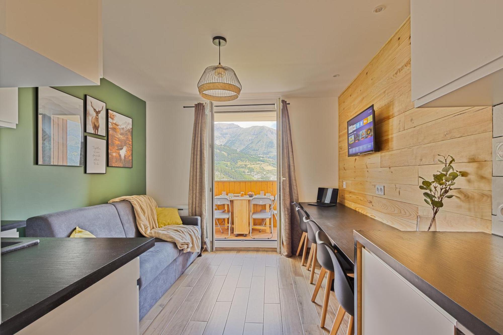 Studio De Charme Avec Vue Sur Le Val D'Allos, Parking Et Wifi Gratuit Exterior photo